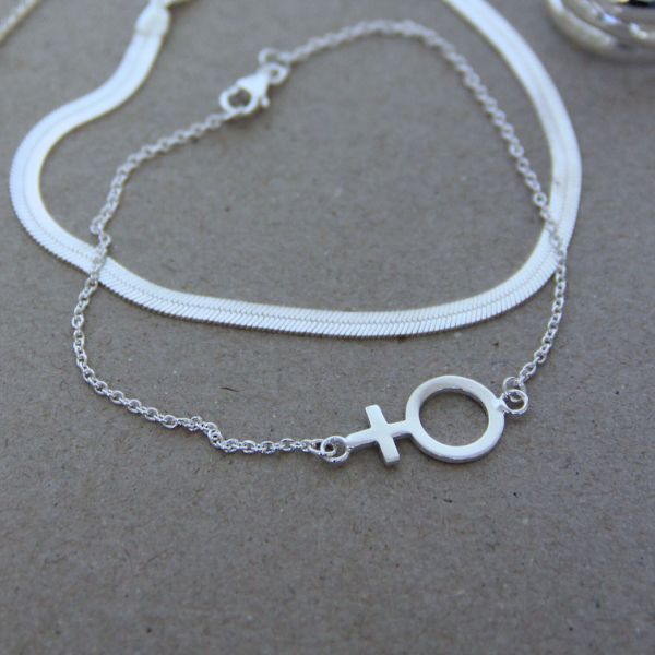 Black Weeks Silverarmband