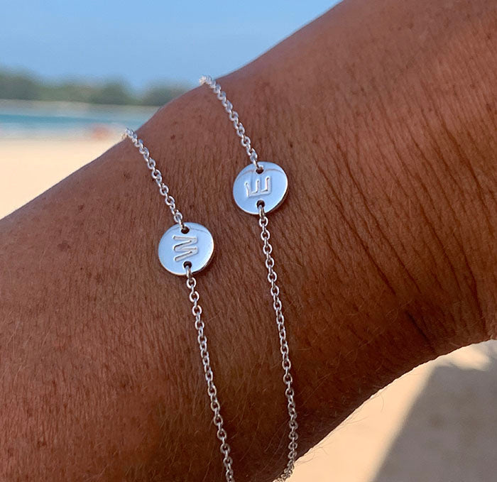 BOKSTAVSARMBAND, 925 STERLING SILVER