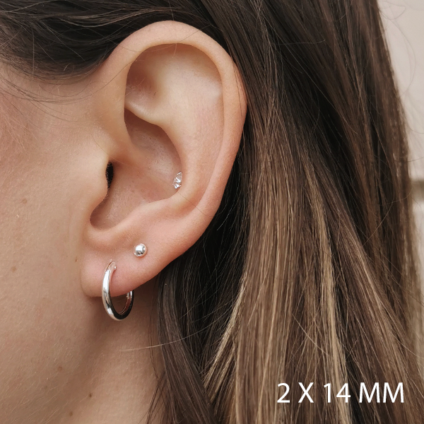 SILVERHOOPS 2MM IN MULTIPLE SIZES