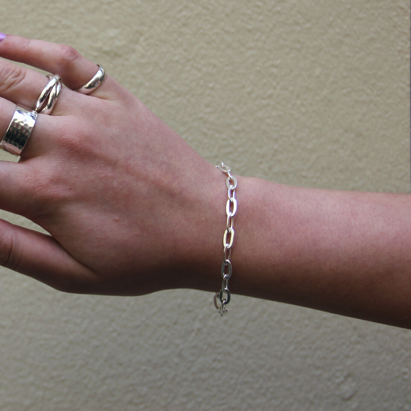 BRACELET SILVER HOOKS LARGE
