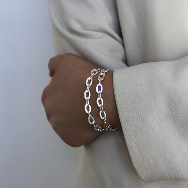BRACELET SILVER CHAIN BOLD