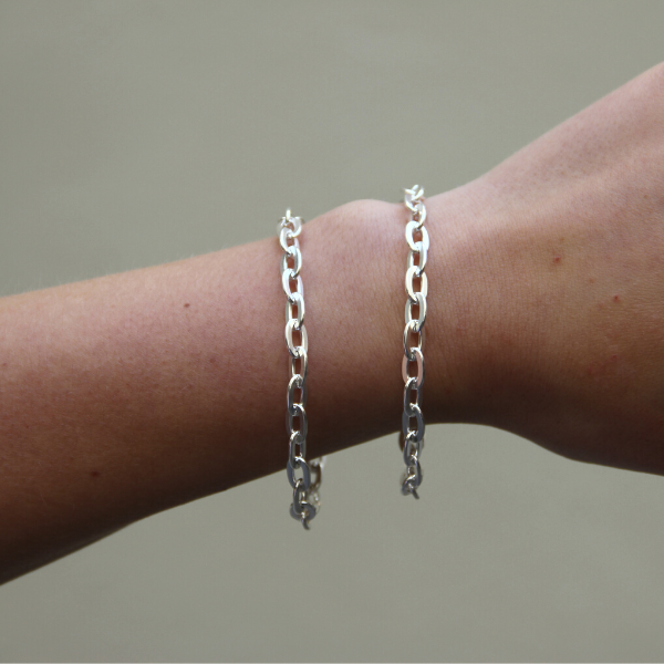 BRACELET SILVER CHAIN BOLD