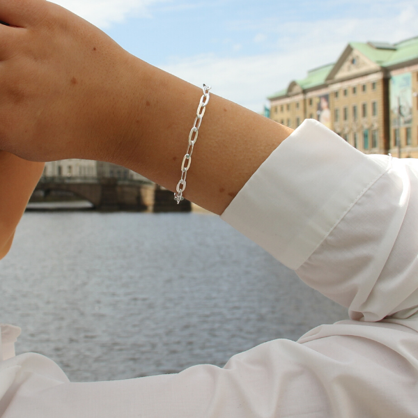 BRACELET SILVER CHAIN BOLD