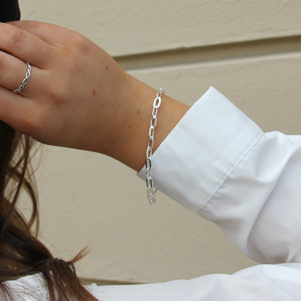 BRACELET SILVER CHAIN BOLD