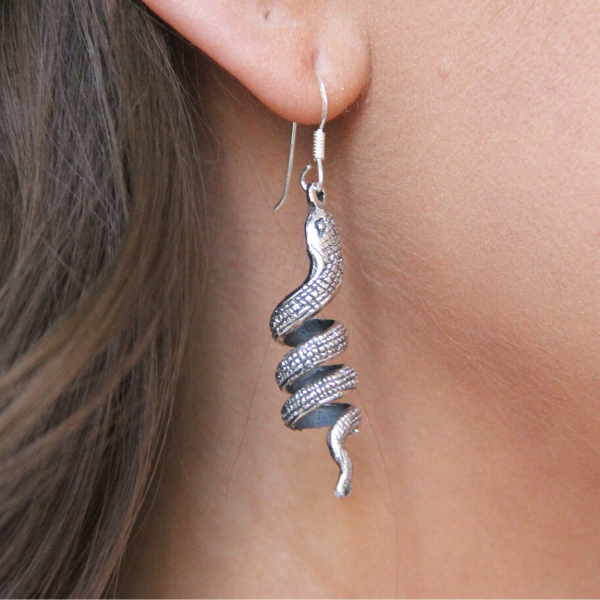SILVERÖRHÄNGE SWIRLY PYTHON