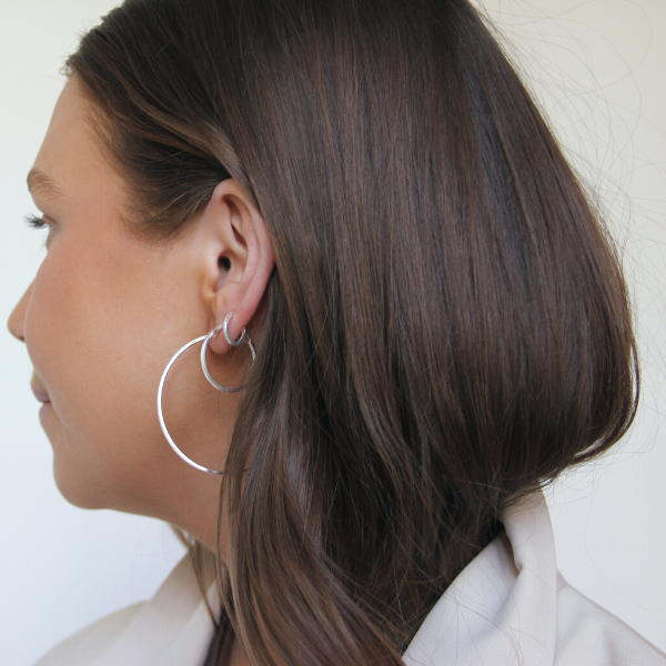 HOOPS SILVER SQUARE 1,5X40MM