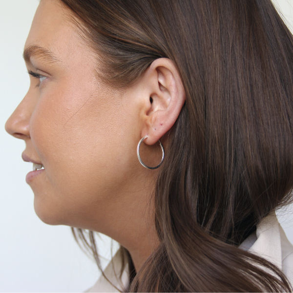 HOOPS SILVER SQUARE 1,5X30MM