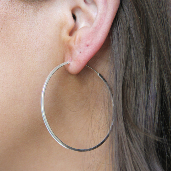 HOOPS SILVER SQUARE 1,5X55MM