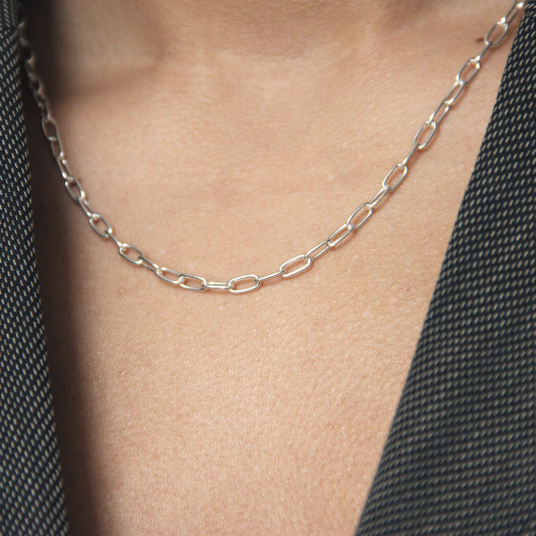 SILVER ANCHOR LINK 3MM