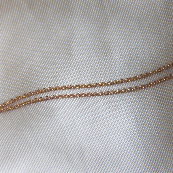 SILVERKEDJA ANKARLÄNK GULDPLÄTERAD DARK 1MM
