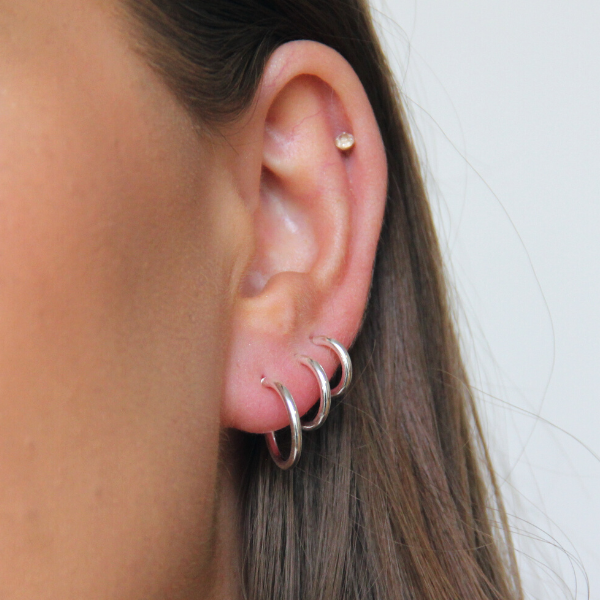 SILVERHOOPS 1.5MM SMALL SIZES