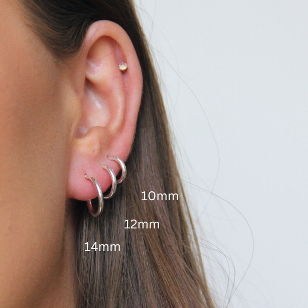 SILVERHOOPS 1.5MM SMALL SIZES