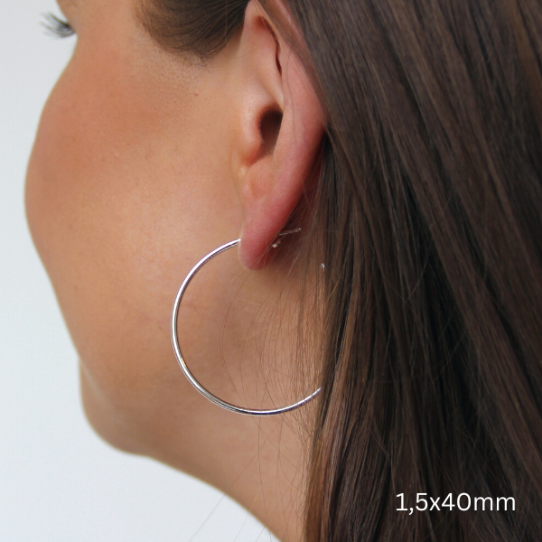 SILVERHOOPS 1.5MM SMALL SIZES