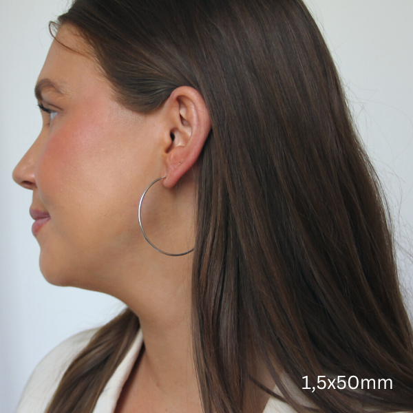 SILVERHOOPS 1.5MM SMALL SIZES