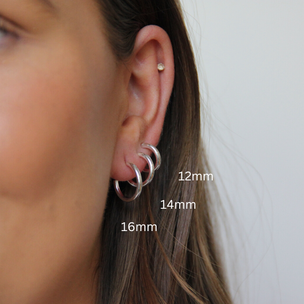 SILVERHOOPS 2 MM SMALL SIZES
