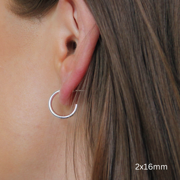 SILVERHOOPS 2 MM SMALL SIZES