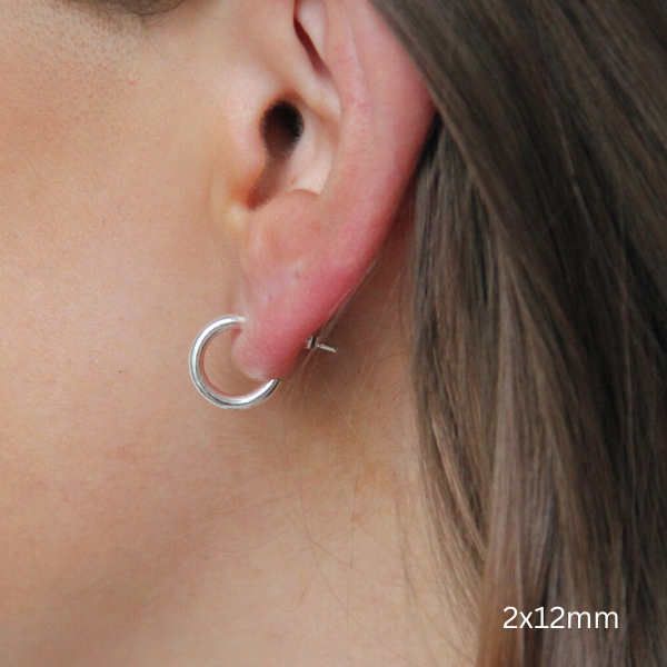 SILVERHOOPS 2 MM SMALL SIZES