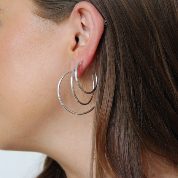SILVERHOOPS 2MM LARGE SIZES
