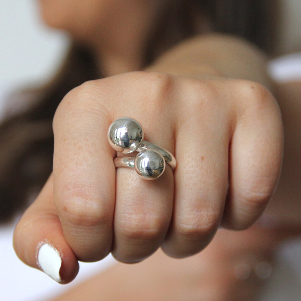 SILVER RING ORBIT GRANDE