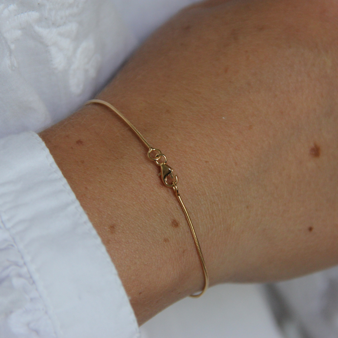 SILVER BRACELET THINNY GOLD