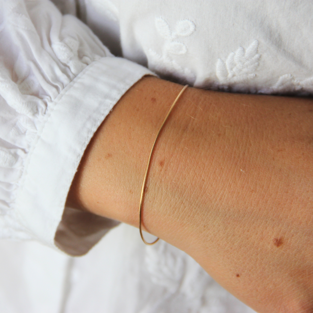SILVER BRACELET THINNY GOLD