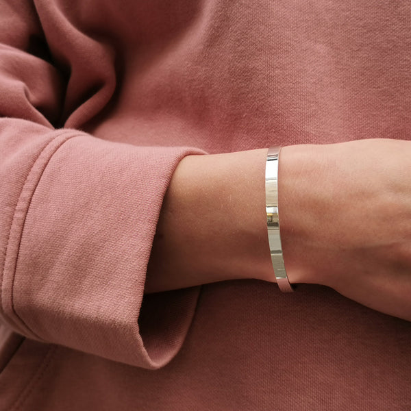 PLAIN SILVER BRACELET 5MM