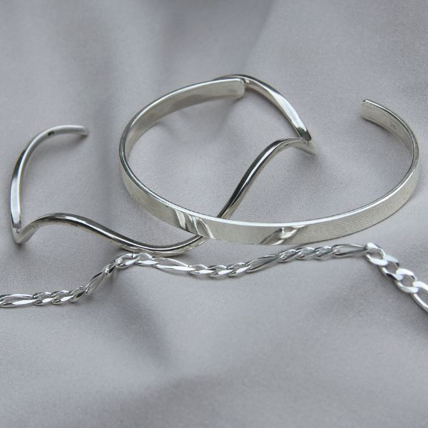 PLAIN SILVER BRACELET 5MM