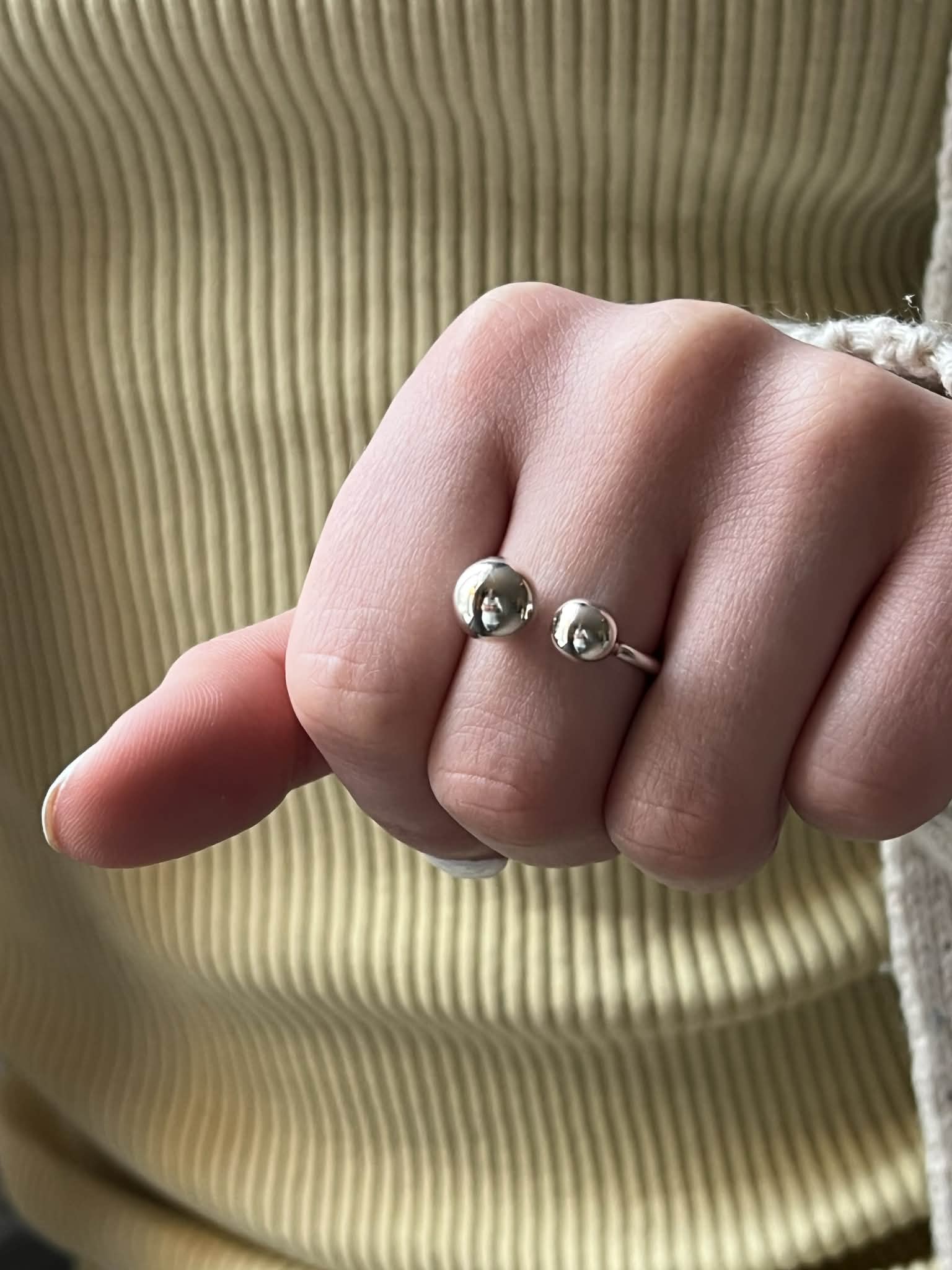 SILVERRING DOUBLE BUBBLES