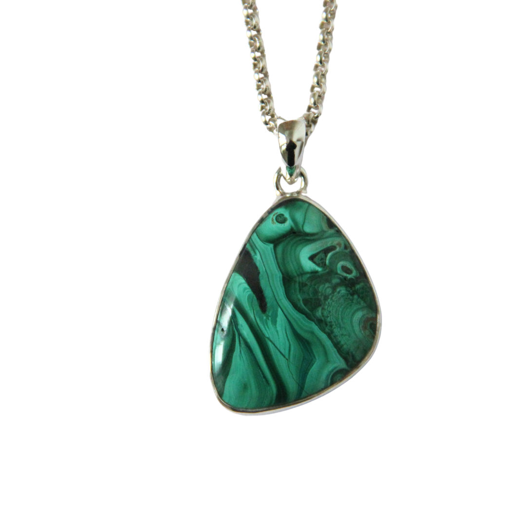 NORDHAGA HALSSMYCKE GRÖN MALAKIT ELEGANTE