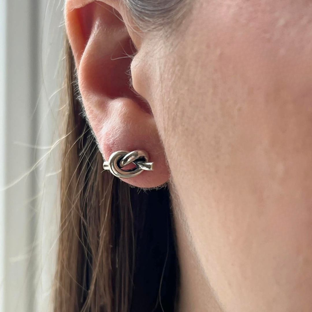 SILVERÖRHÄNGE BIG KNOT