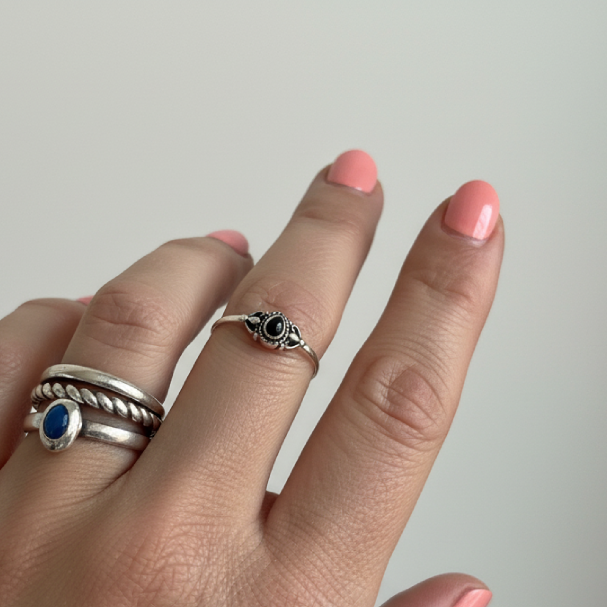 SILVERRING BOHEME MINI ONYX