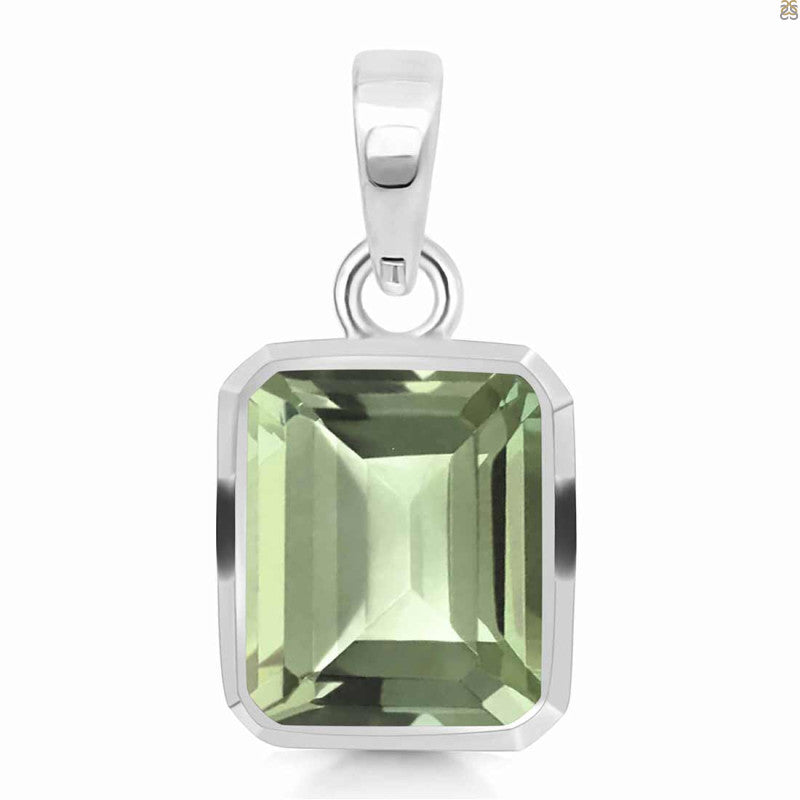 NORDHAGA Grön ametist square halssmycke