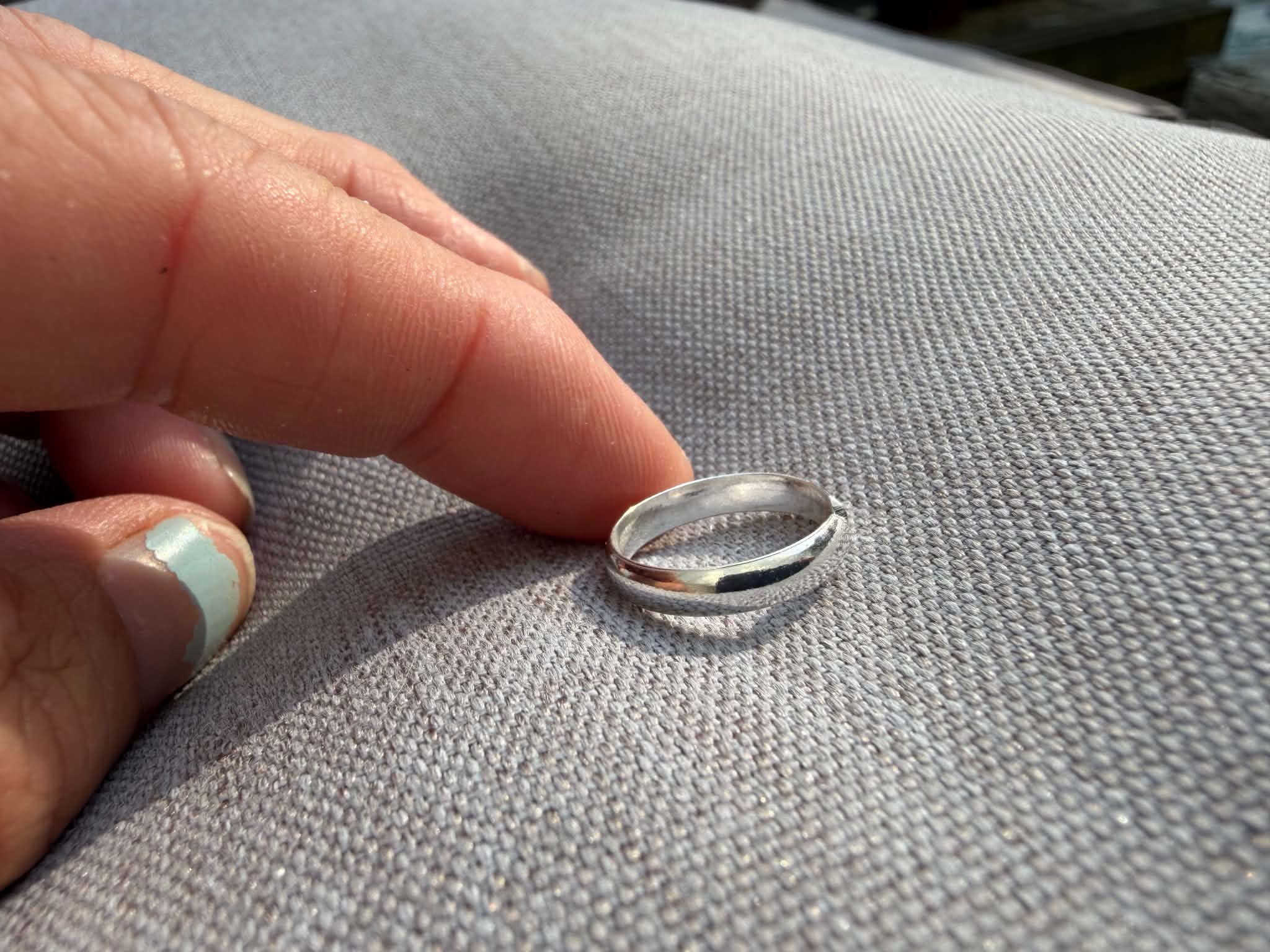 TÅRING I SILVER  PLAIN 3 MM